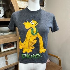 Disney Gray Pluto Graphic T-Shirt size 8 medium